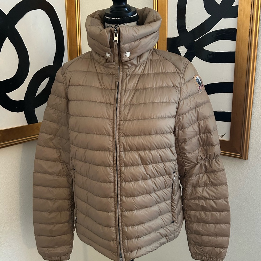 Parajumpers Tan Quilted Puffer Jacket